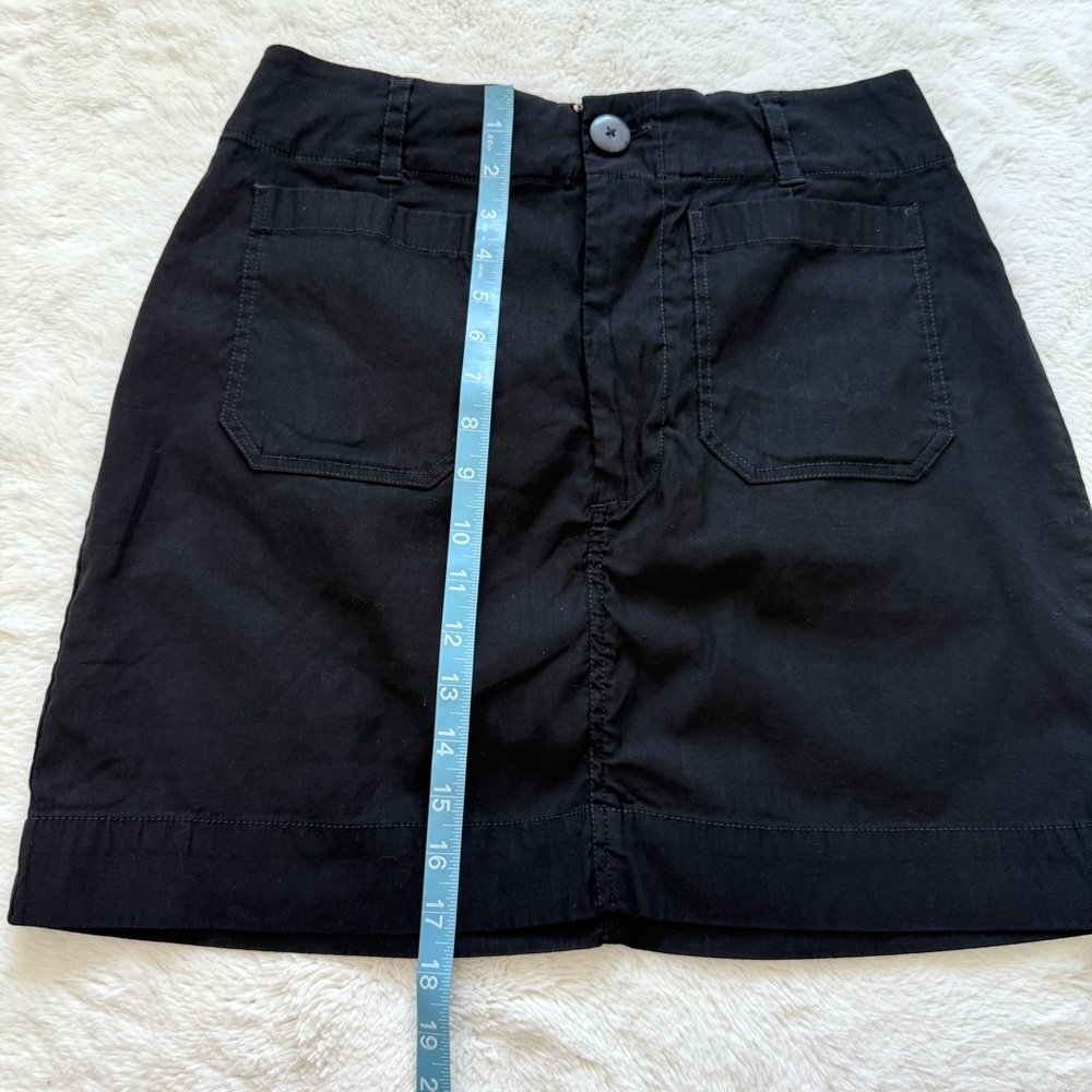 MAEVE women black cotton skirt size M - Picture 5 of 7